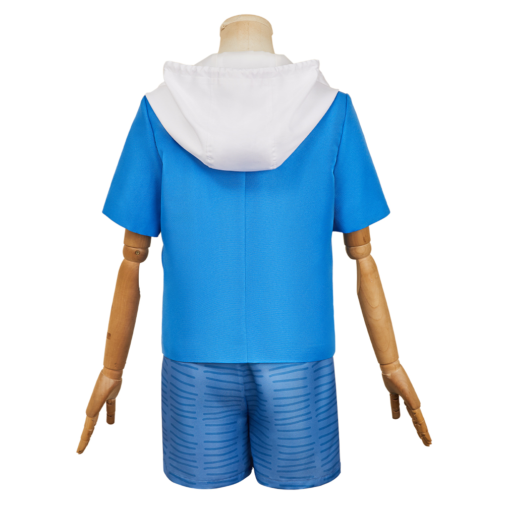 City The Animation Nagumo Midori Blue Hoodie Short Set Halloween Carnival Party Cosplay Costume