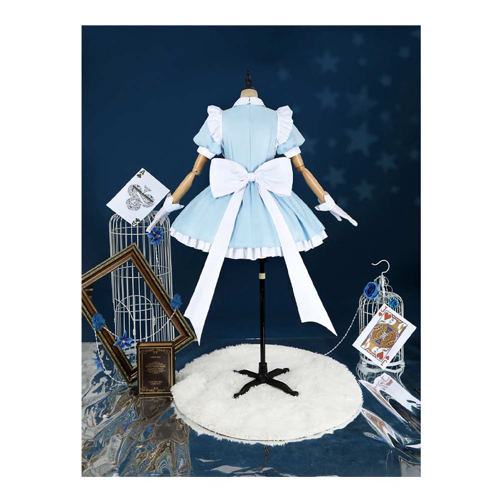 LoveLive Muse Blue Lolita Dress  Halloween Carnival Party Cosplay Costume