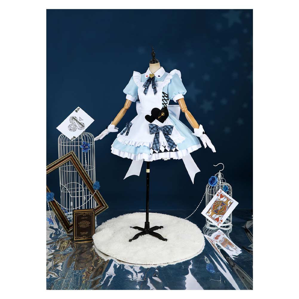 LoveLive Muse Blue Lolita Dress  Halloween Carnival Party Cosplay Costume