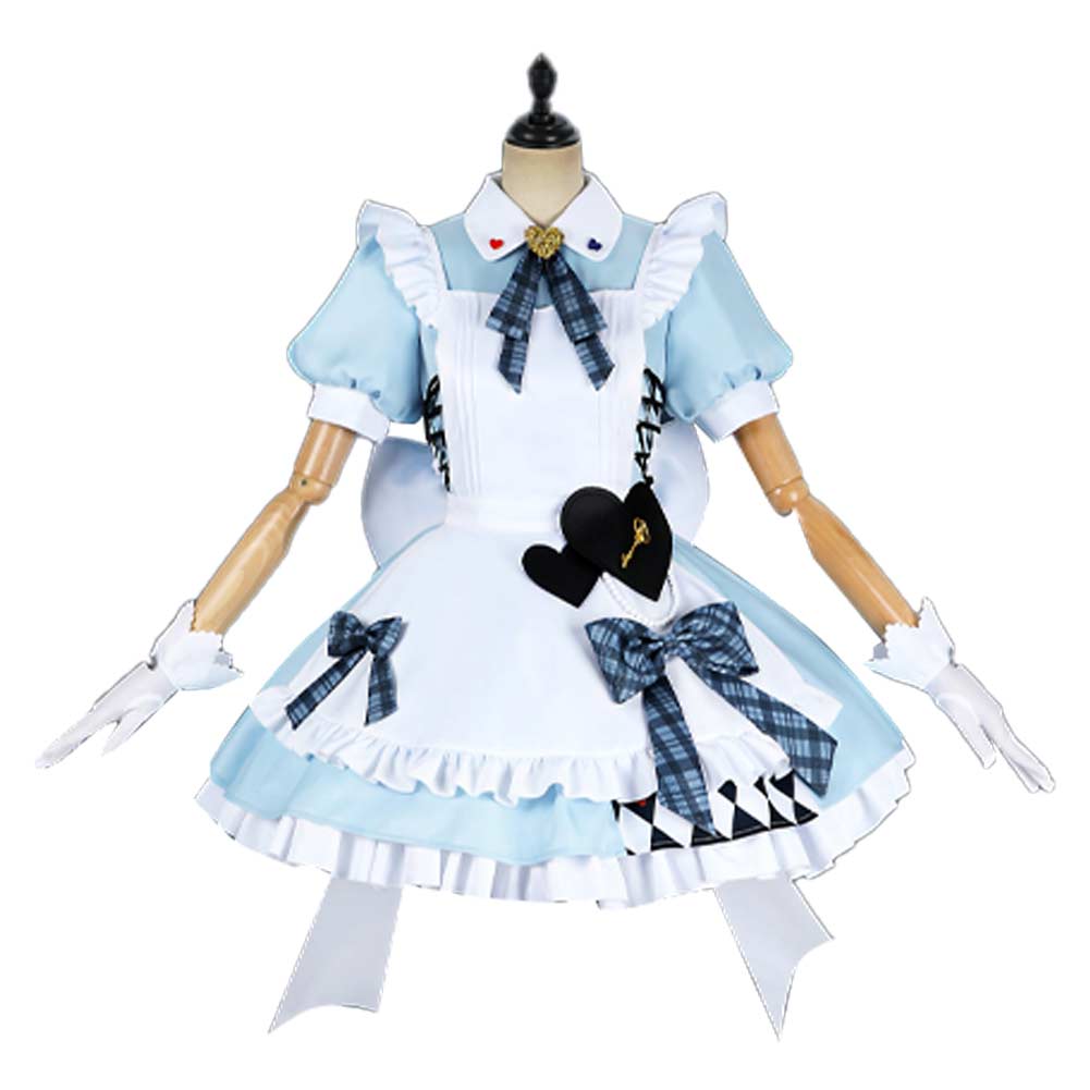 LoveLive Muse Blue Lolita Dress  Halloween Carnival Party Cosplay Costume