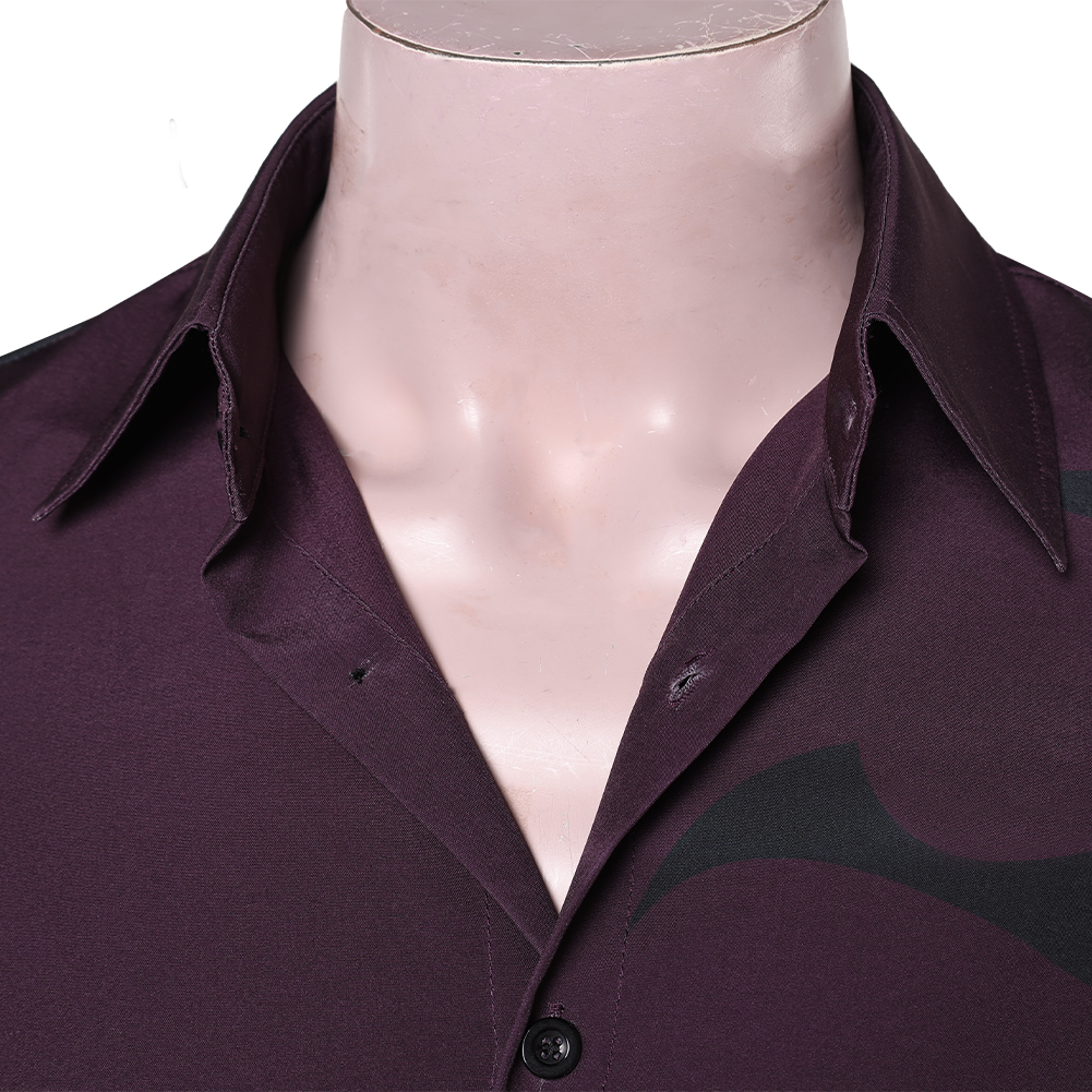 Kpop Demon Hunters Jinu Demonic Pattern Shirt Halloween Carnival Party Cosplay Costume