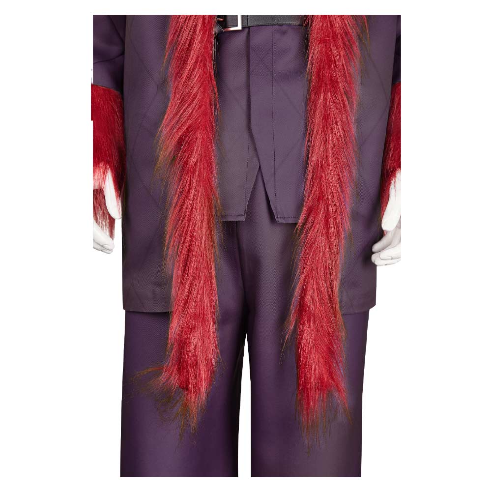 Dear Santa (2024) Satan Clause Burgundy Coat Outfits Halloween Carnival Cosplay Costume