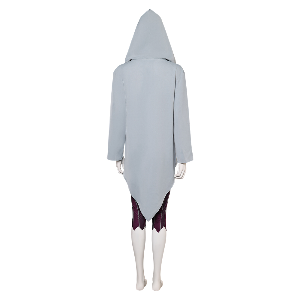Arcane: League of Legends Jinx Grey Cloak Set Outfits Halloween Carnival Cosplay Costume