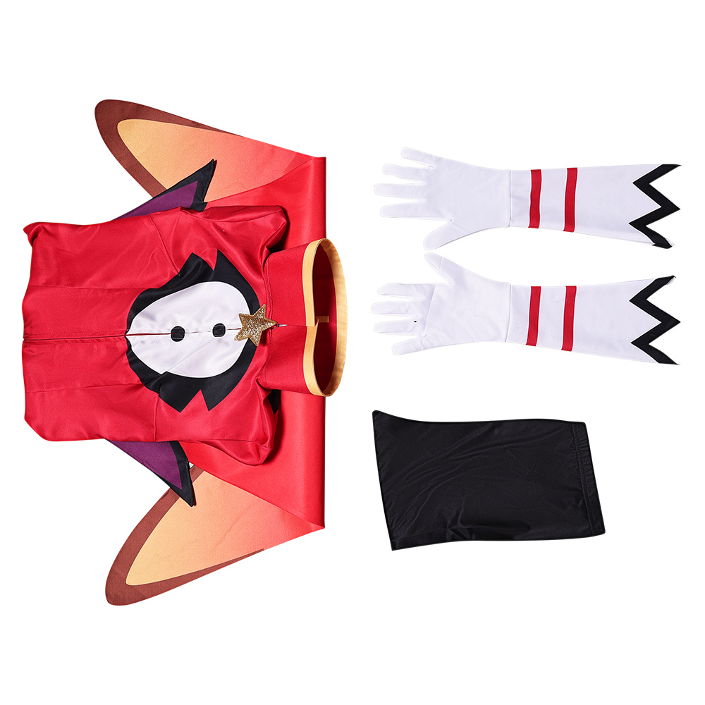 Helluva Boss Vassago Red Outfits Halloween Carnival Cosplay Costume