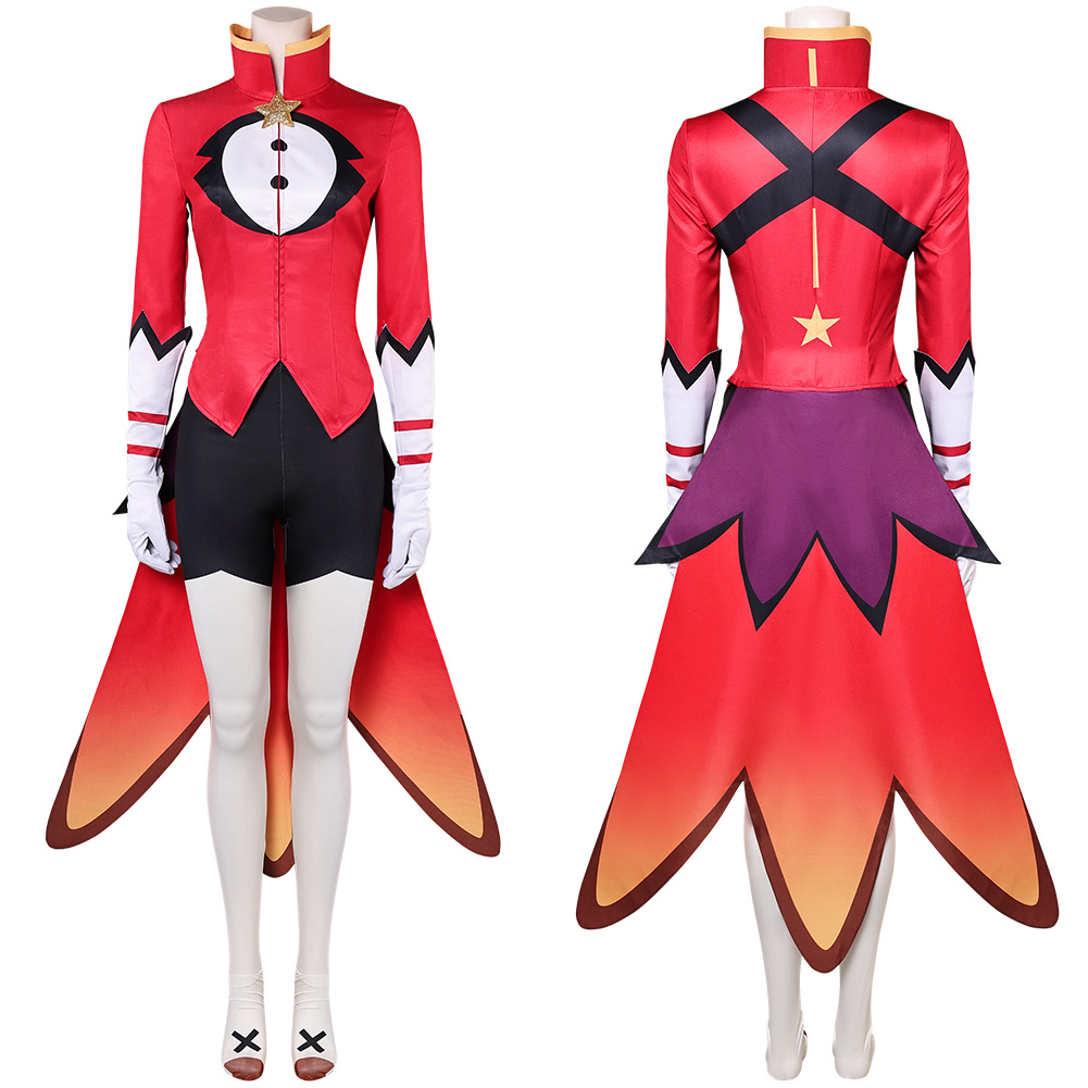 Helluva Boss Vassago Red Outfits Halloween Carnival Cosplay Costume