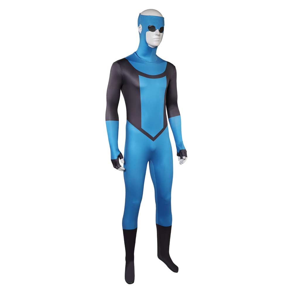 Invincible Season 3 Mark Grayson Blue Jumpsuit Outfits Halloween Carnival Cosplay Costume