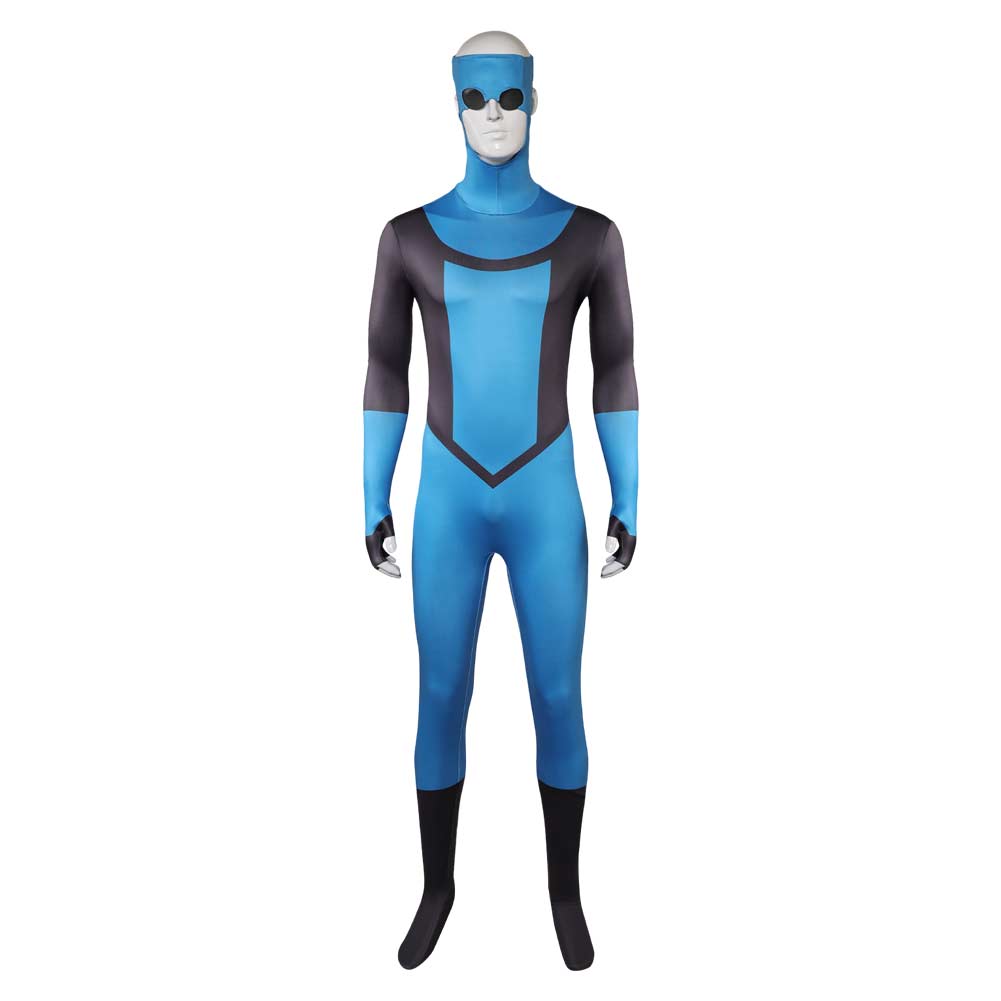 Invincible Season 3 Mark Grayson Blue Jumpsuit Outfits Halloween Carnival Cosplay Costume