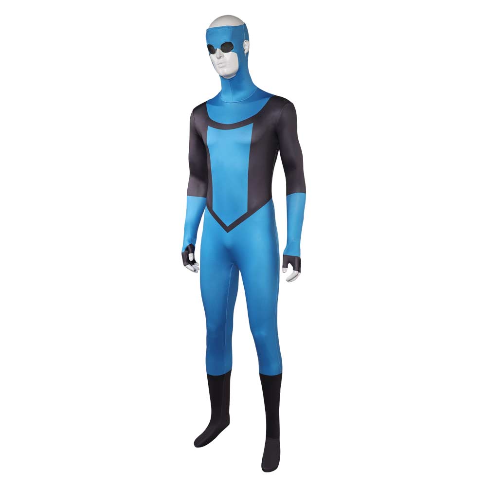 Invincible Season 3 Mark Grayson Blue Jumpsuit Outfits Halloween Carnival Cosplay Costume