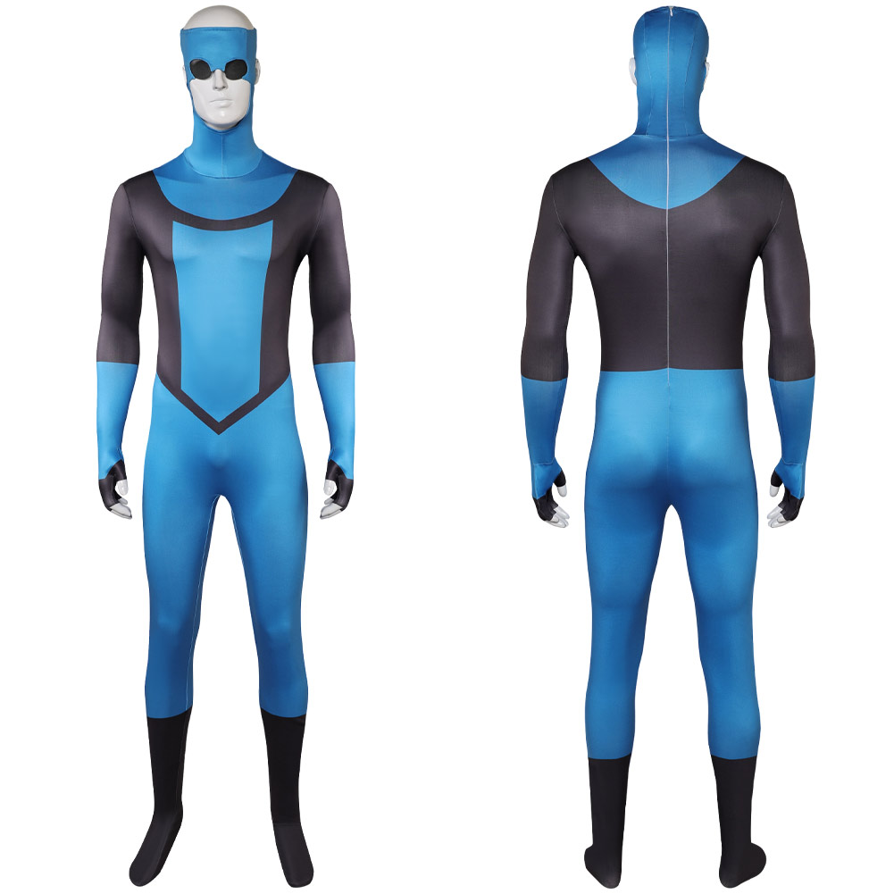 Invincible Season 3 Mark Grayson Blue Jumpsuit Outfits Halloween Carnival Cosplay Costume