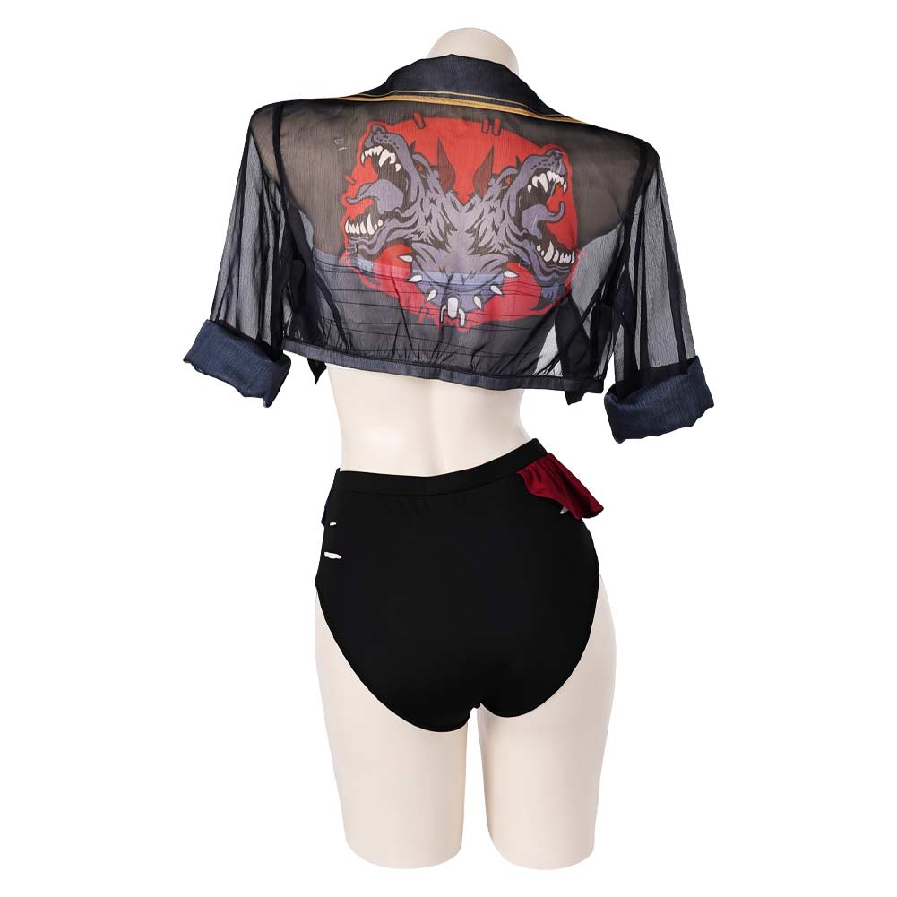 Arcane: League of Legends Season 2 Vi 2Pcs Swimsuit Outfits Halloween Carnival Cosplay Costume