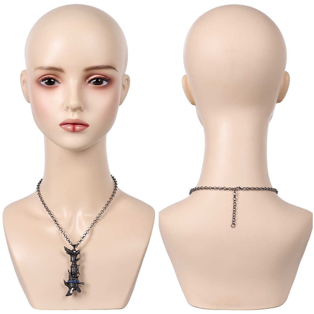 Arcane: League of Legends Season 2 Jinx Sharkbone Necklace Halloween Carnival Costume Accessories