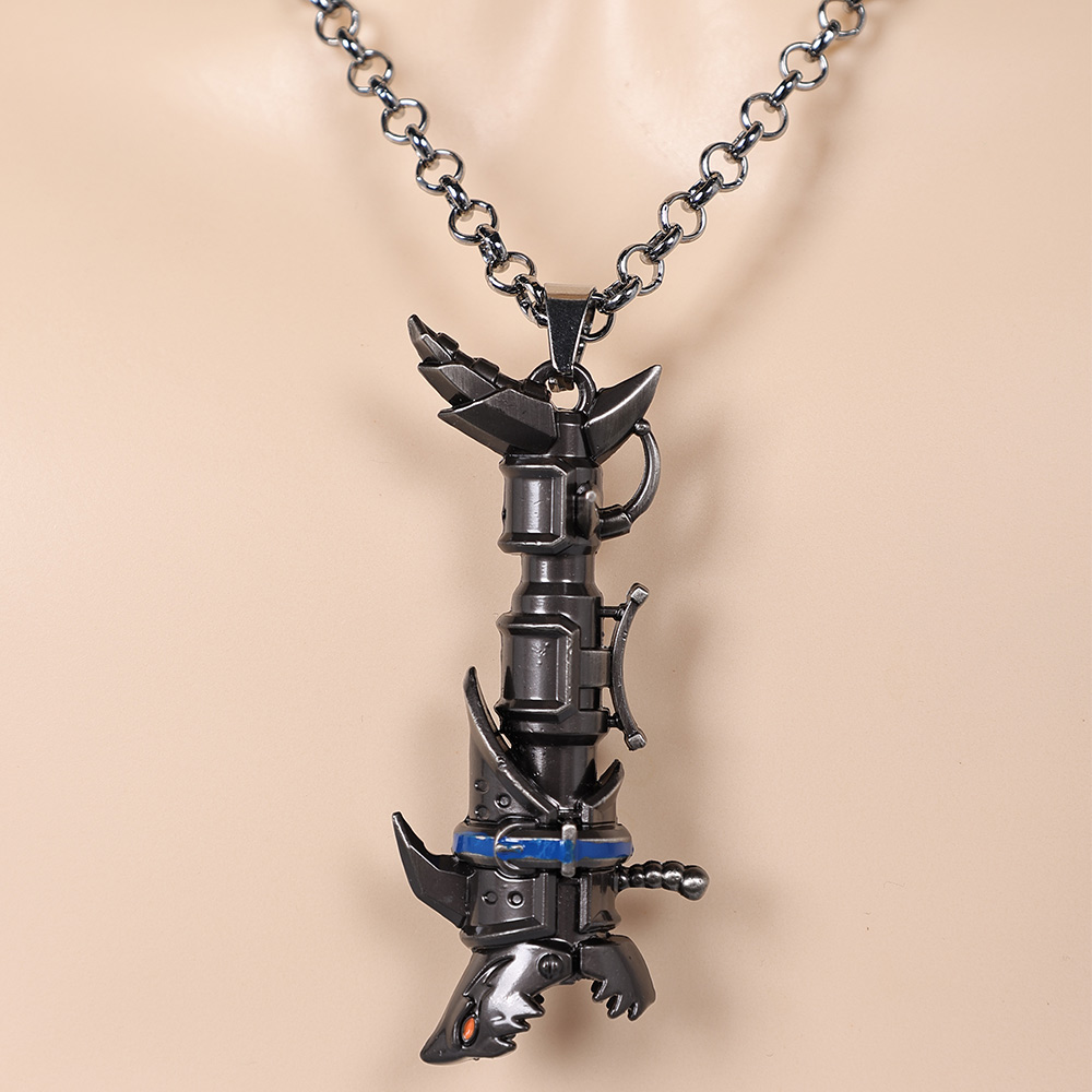 Arcane: League of Legends Season 2 Jinx Sharkbone Necklace Halloween Carnival Costume Accessories