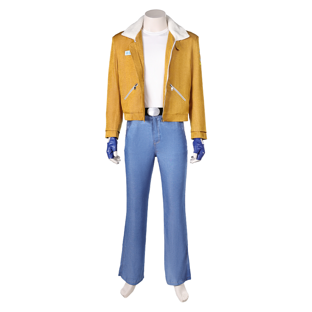 Fatal Fury Terry Bogard Yellow Jacket Pants Set Outfits Halloween Carnival Cosplay Costume
