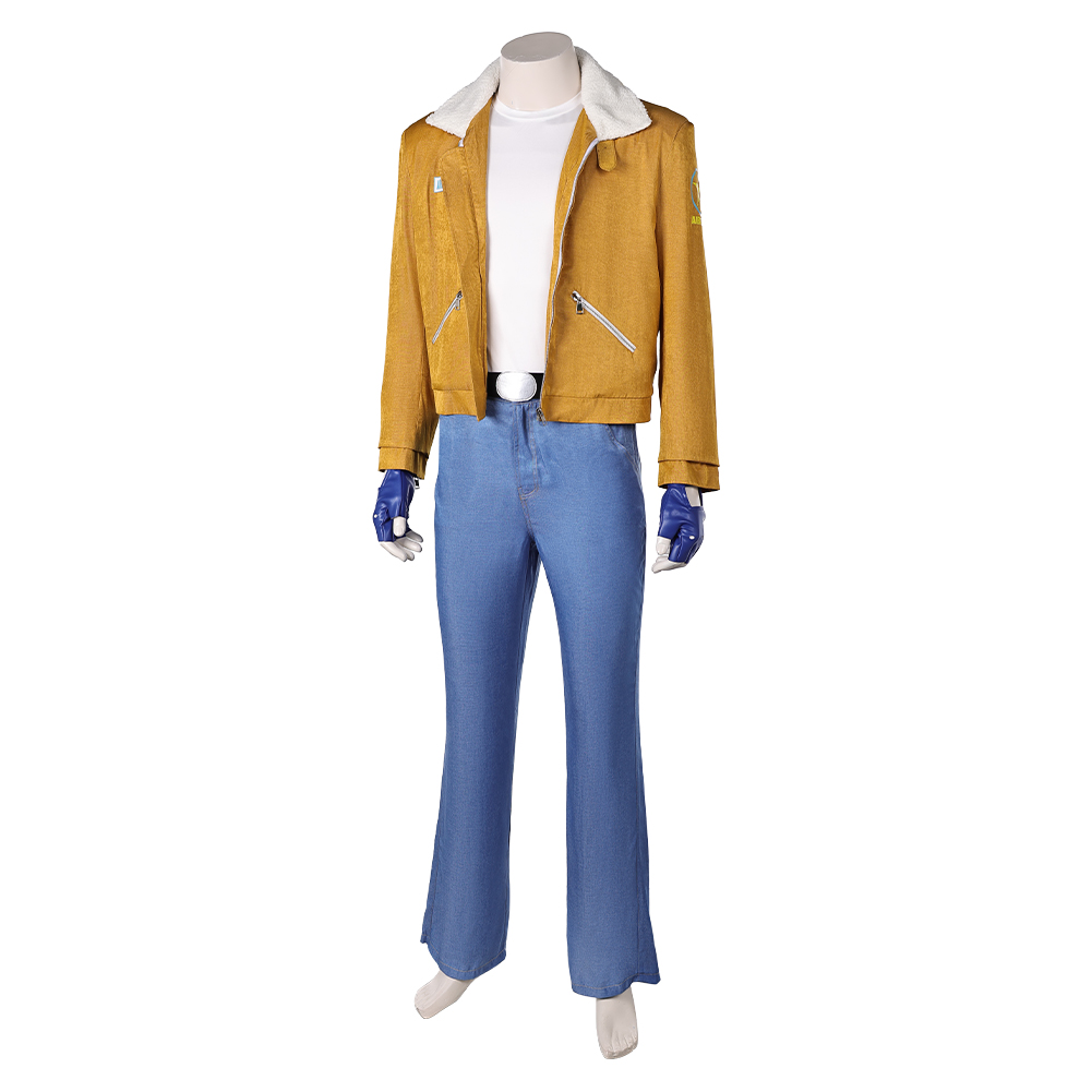 Fatal Fury Terry Bogard Yellow Jacket Pants Set Outfits Halloween Carnival Cosplay Costume