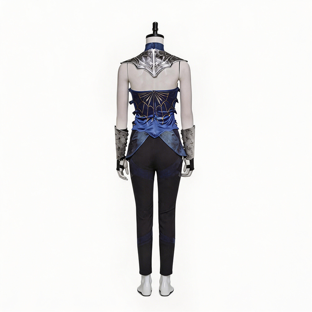 Mortal Kombat 2 Kitana Women Blue Outfit Halloween Carnival Cosplay Costume