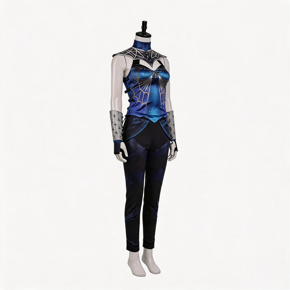 Mortal Kombat 2 Kitana Women Blue Outfit Halloween Carnival Cosplay Costume