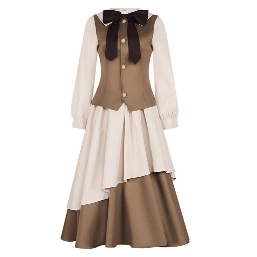 Cardcaptor Sakura Tomoyo Daidouji Khaki Dress Outfits Halloween Carnival Cosplay Costume
