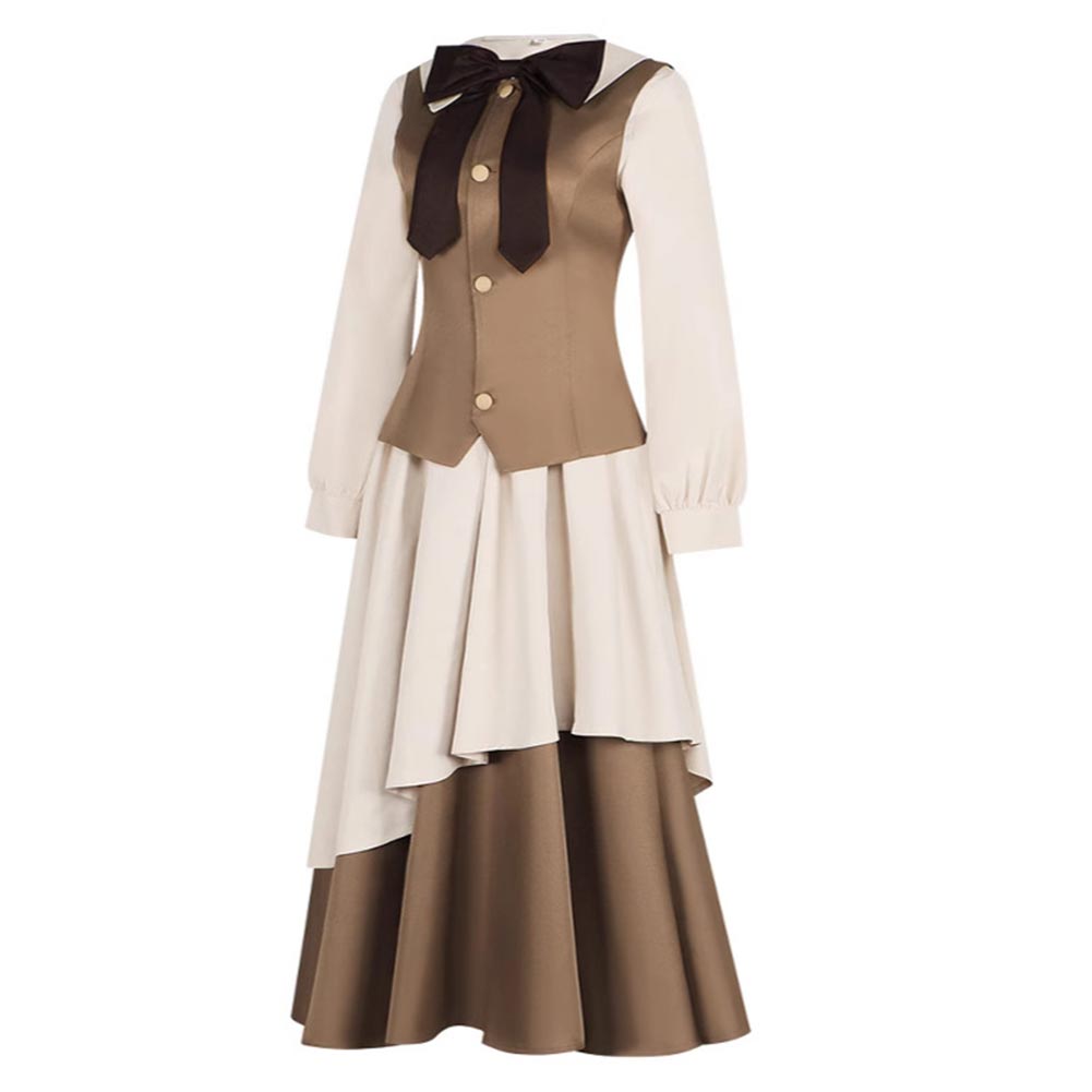 Cardcaptor Sakura Tomoyo Daidouji Khaki Dress Outfits Halloween Carnival Cosplay Costume