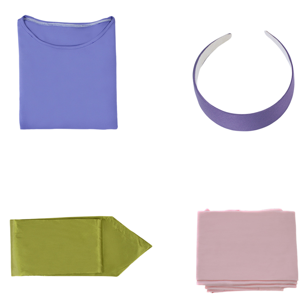 Scooby-Doo Daphne Kids Chidren Blue Dress Outfits Halloween Carnival Cosplay Costume