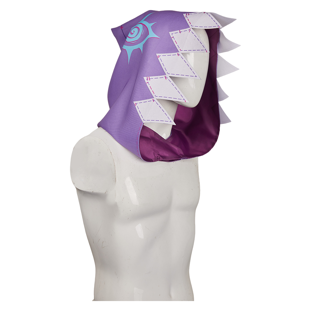 Arcane: League of Legends Jinx Purple Hoodie Hat Ver.2 Halloween Carnival Cosplay Costume Accessories