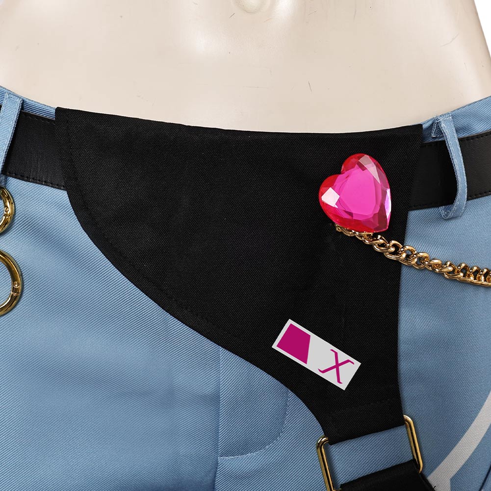 Overwatch Juno LE SSERAFIM Top Pants Set Women Outfits Halloween Carnival Party Cosplay Costume