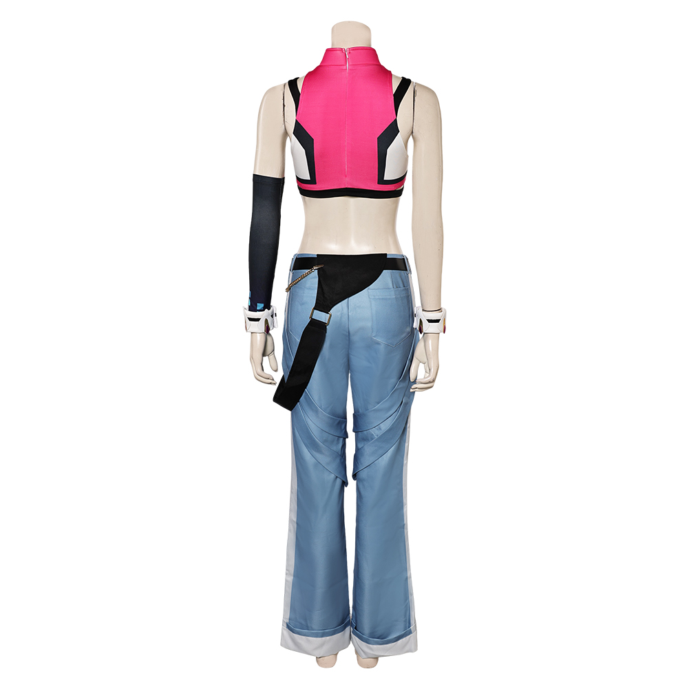 Overwatch Juno LE SSERAFIM Top Pants Set Women Outfits Halloween Carnival Party Cosplay Costume