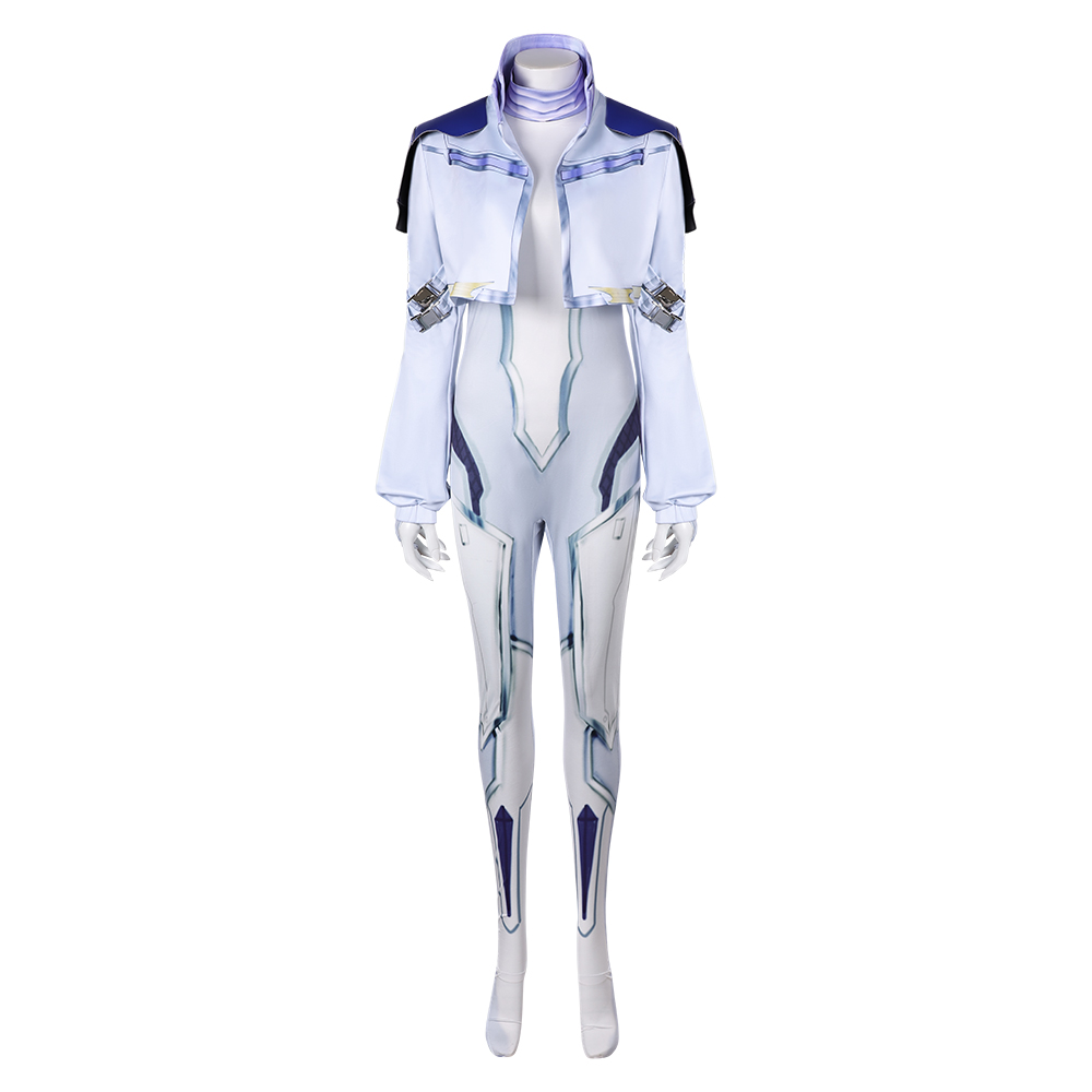 Rivals Dagger White Women Jumpsuit Outfits Halloween Carnival Cosplay Costume