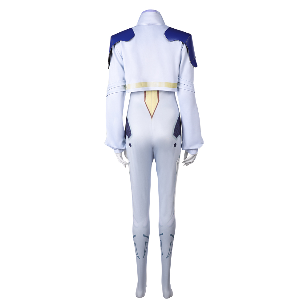 Rivals Dagger White Women Jumpsuit Outfits Halloween Carnival Cosplay Costume