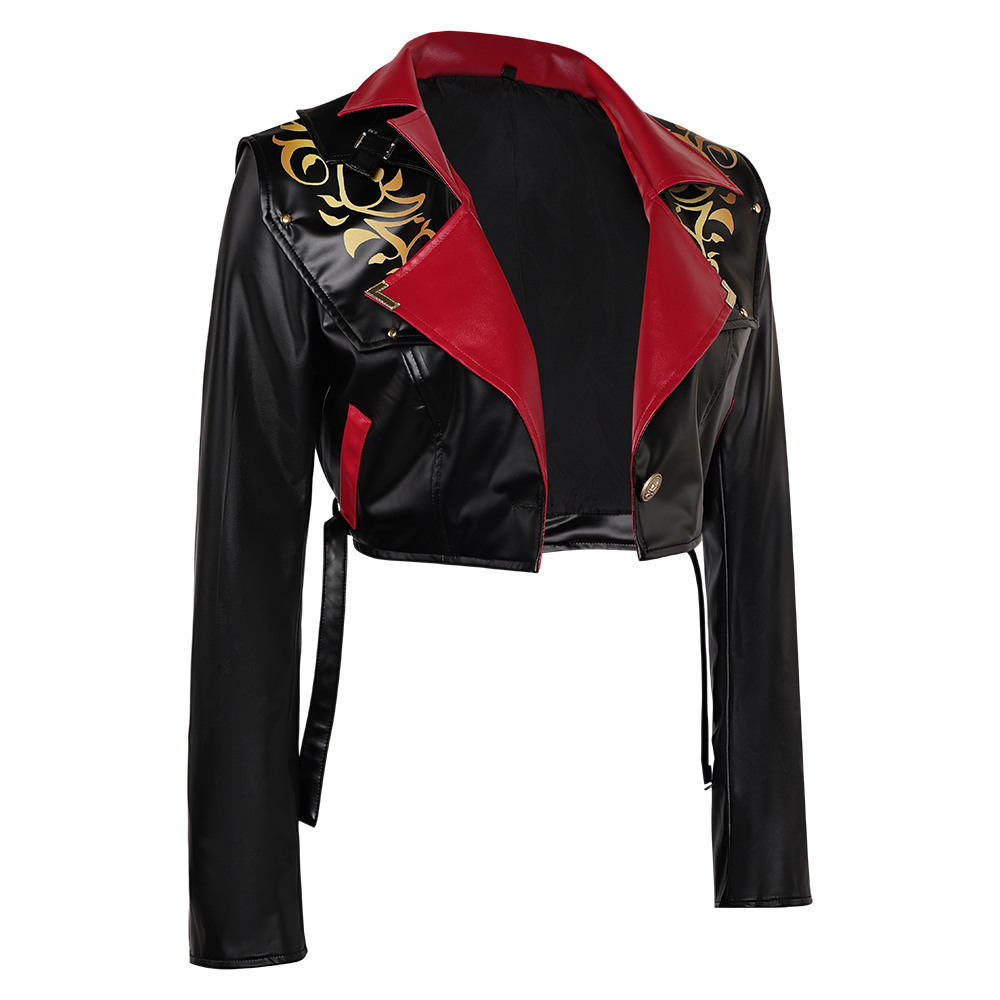 Arcane: League of Legends Season 2 Powder Black Jacket Outfits Halloween Carnival Cosplay Costume