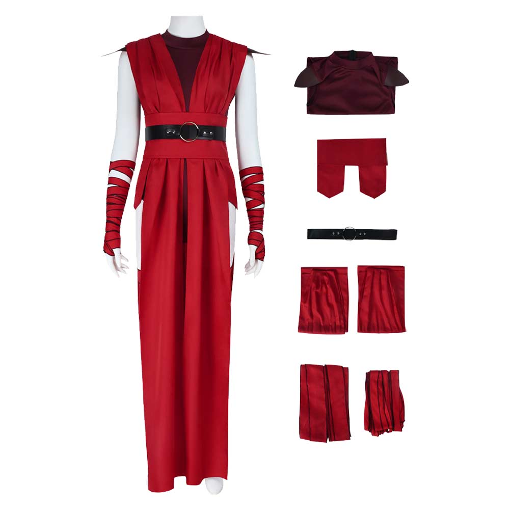 Nightsisters Women Red Jumpsuit Set Halloween Carnival Party Cosplay Costume