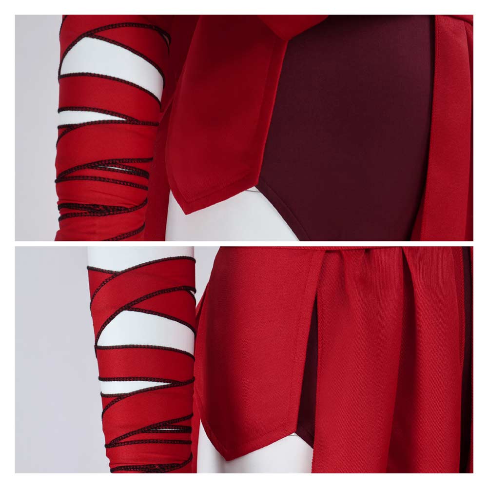 Nightsisters Women Red Jumpsuit Set Halloween Carnival Party Cosplay Costume