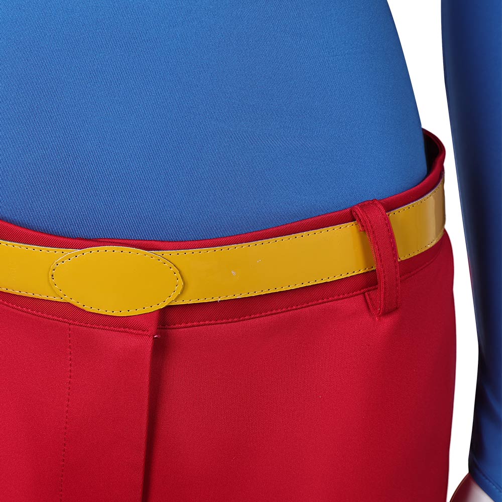 Harley Quinn: Season 5 Blue Off-shoulder Gym Suit Outfits Halloween Carnival Cosplay Costume