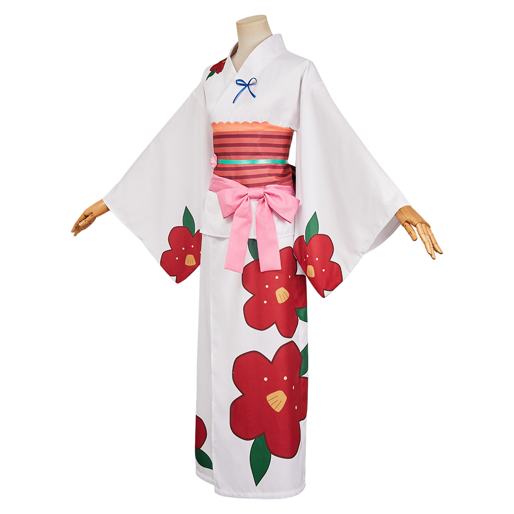 Toilet-bound Hanako-kun Yashiro Nene Women White Kimono Outfits Halloween Carnival Cosplay Costume