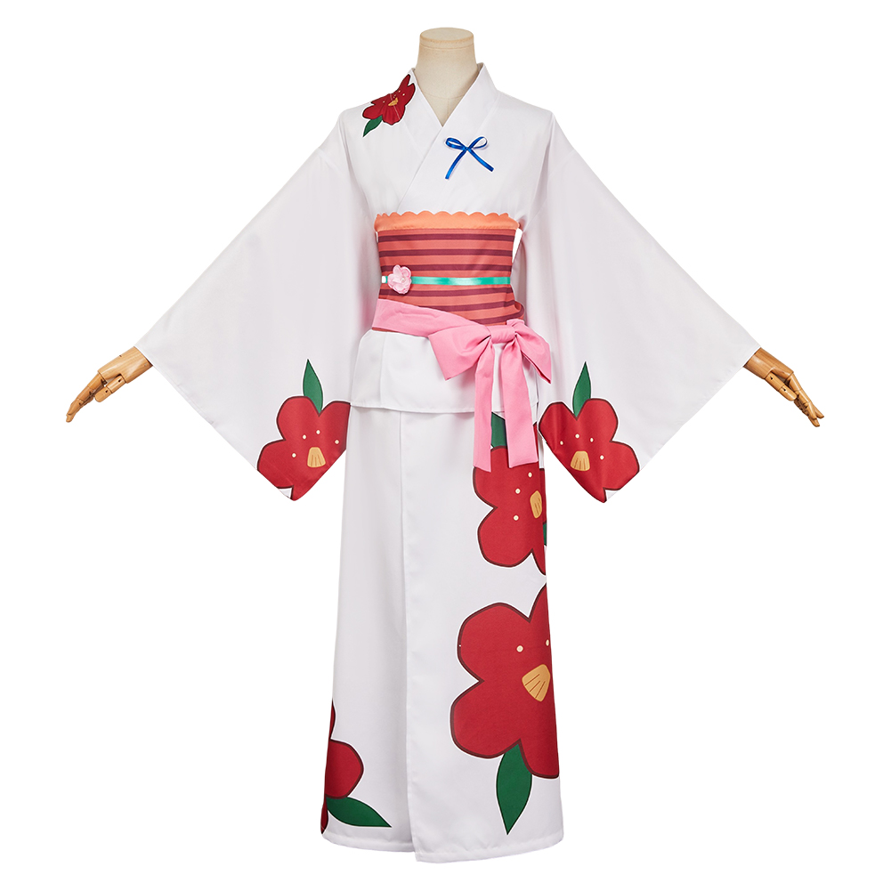 Toilet-bound Hanako-kun Yashiro Nene Women White Kimono Outfits Halloween Carnival Cosplay Costume