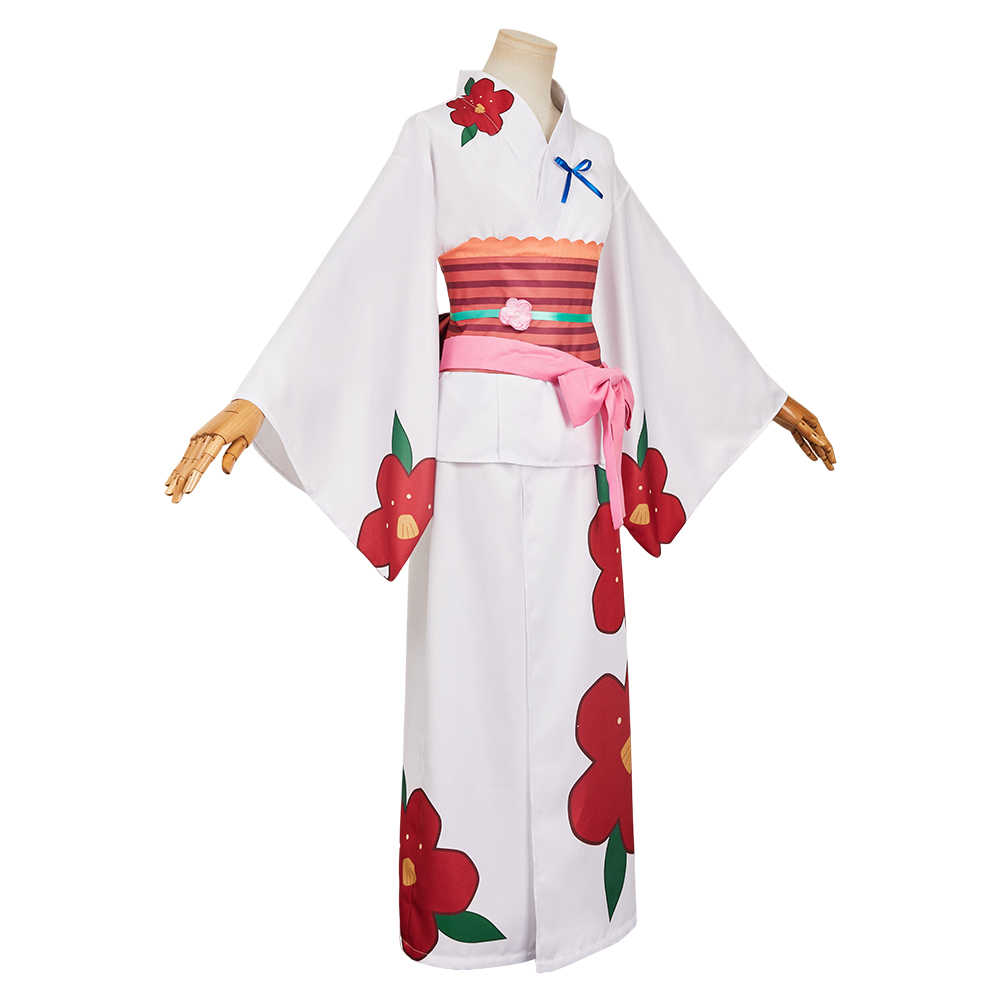 Toilet-bound Hanako-kun Yashiro Nene Women White Kimono Outfits Halloween Carnival Cosplay Costume
