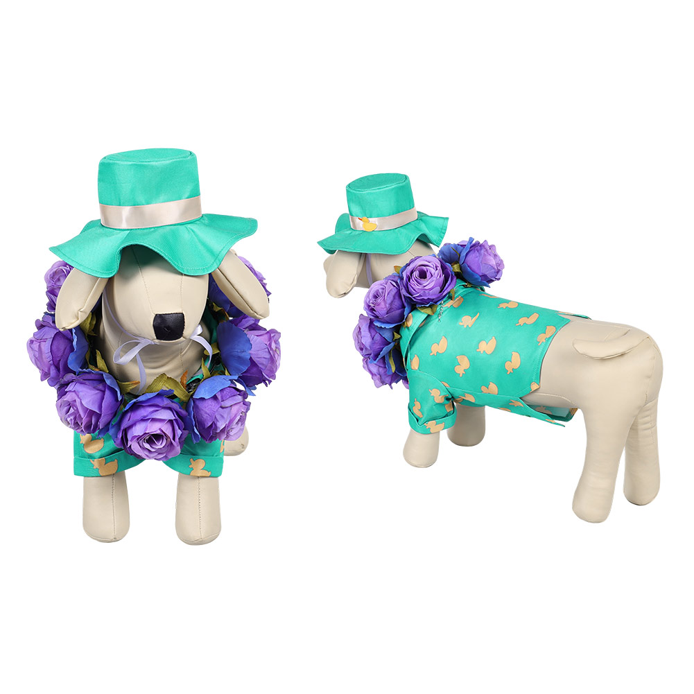 Rivals Jeff Hawaii Beach Shirt Outfits Halloween Carnival Pet Dog Cosplay Costume