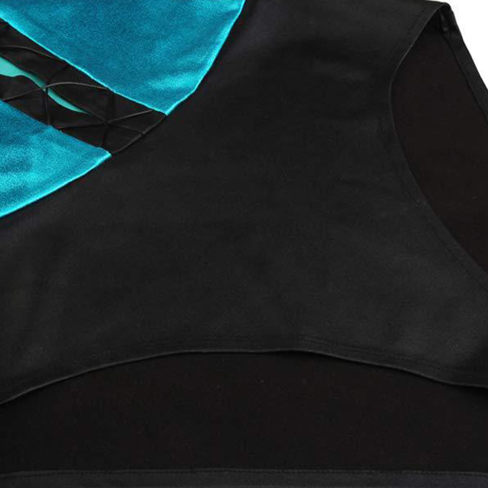 Mortal Kombat KITANA Women Blue Bikini Set Halloween Carnival Cosplay Costume