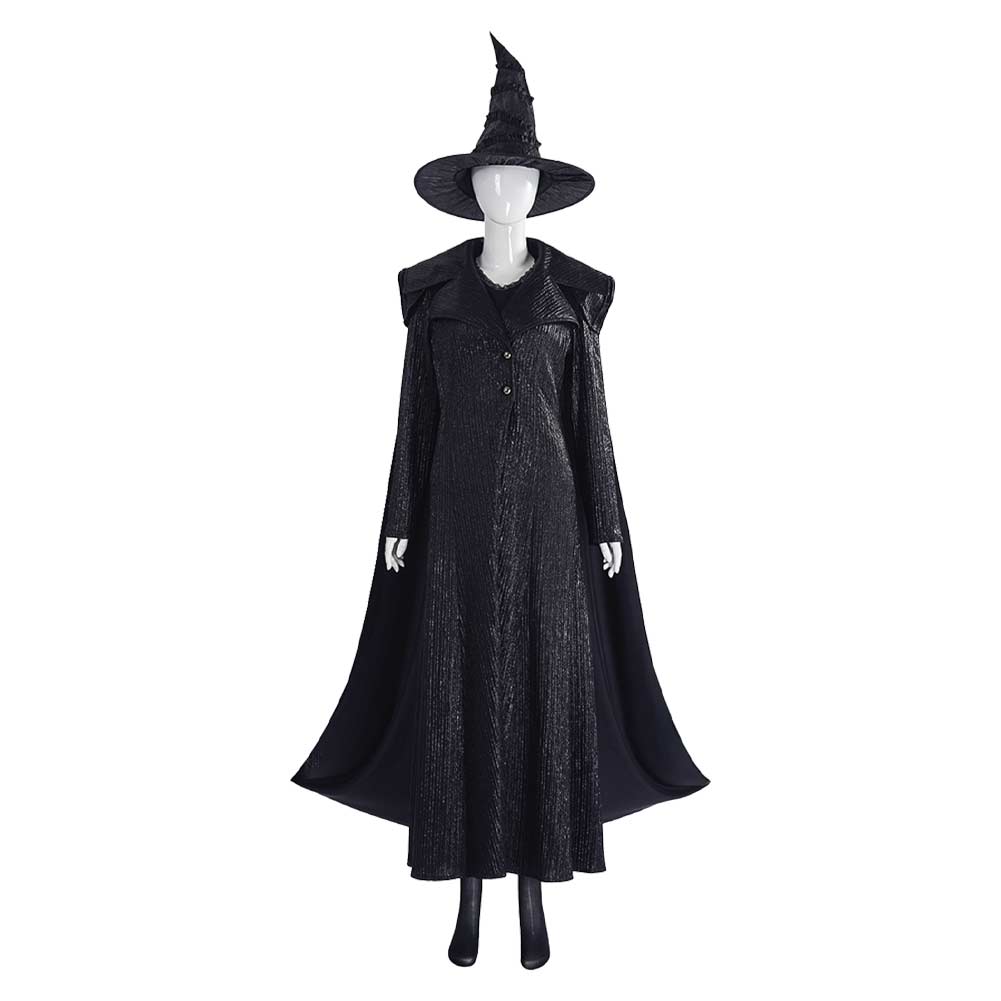 Wicked: For Good Elphaba Black Outfit Cosplay Costume Outfits Halloween Carnival Suit