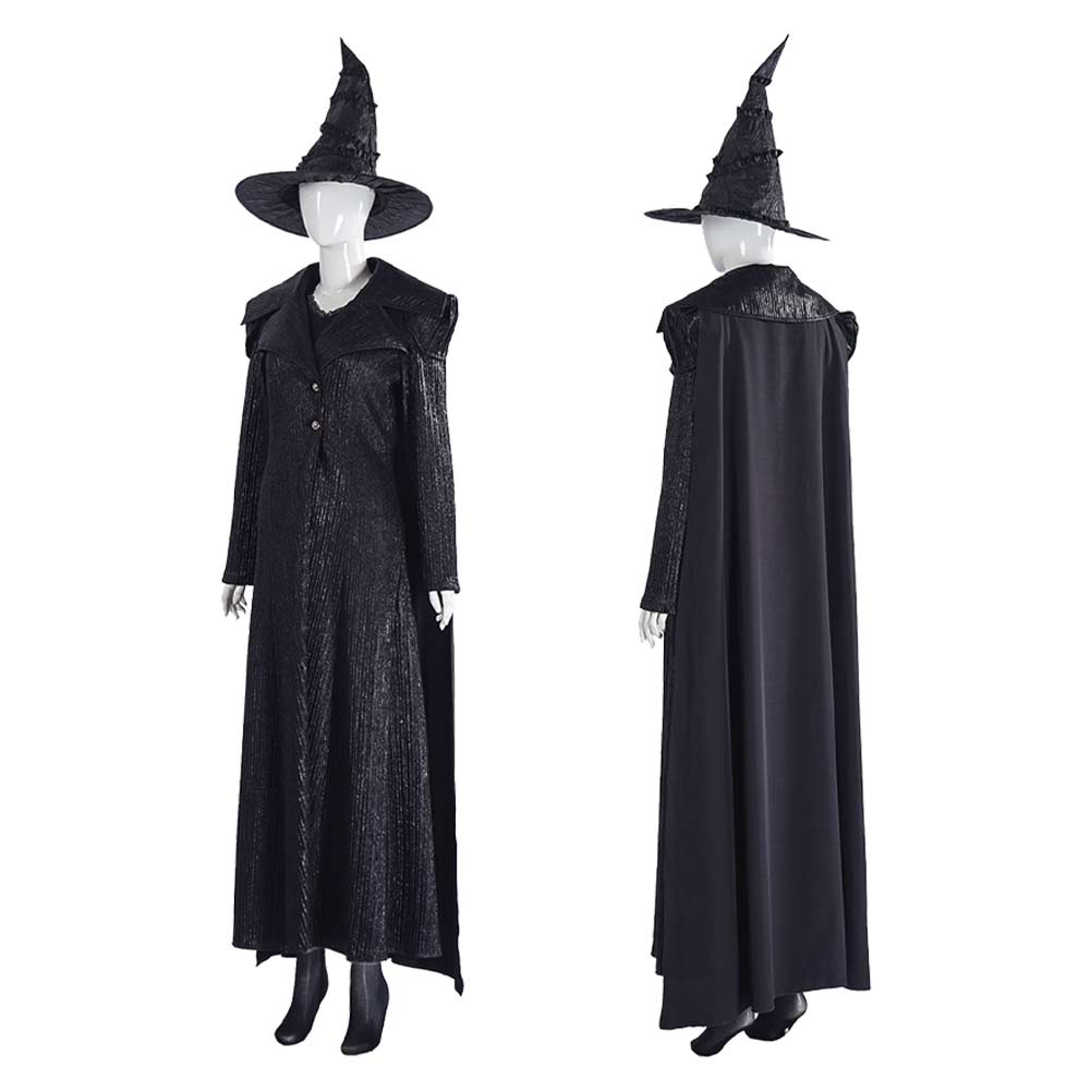 Wicked: For Good Elphaba Black Outfit Cosplay Costume Outfits Halloween Carnival Suit