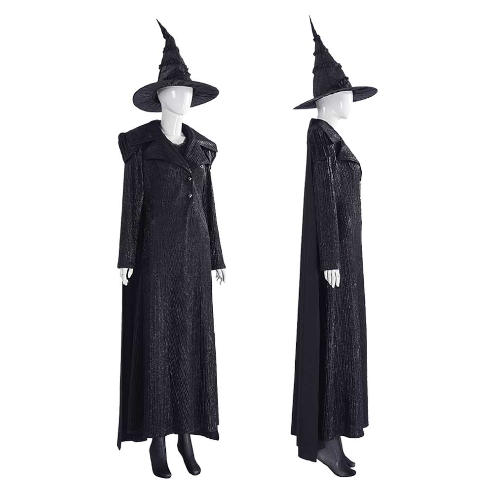 Wicked: For Good Elphaba Black Outfit Cosplay Costume Outfits Halloween Carnival Suit