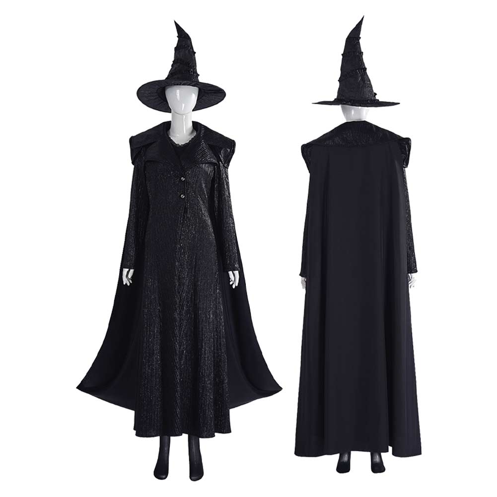 Wicked: For Good Elphaba Black Outfit Cosplay Costume Outfits Halloween Carnival Suit