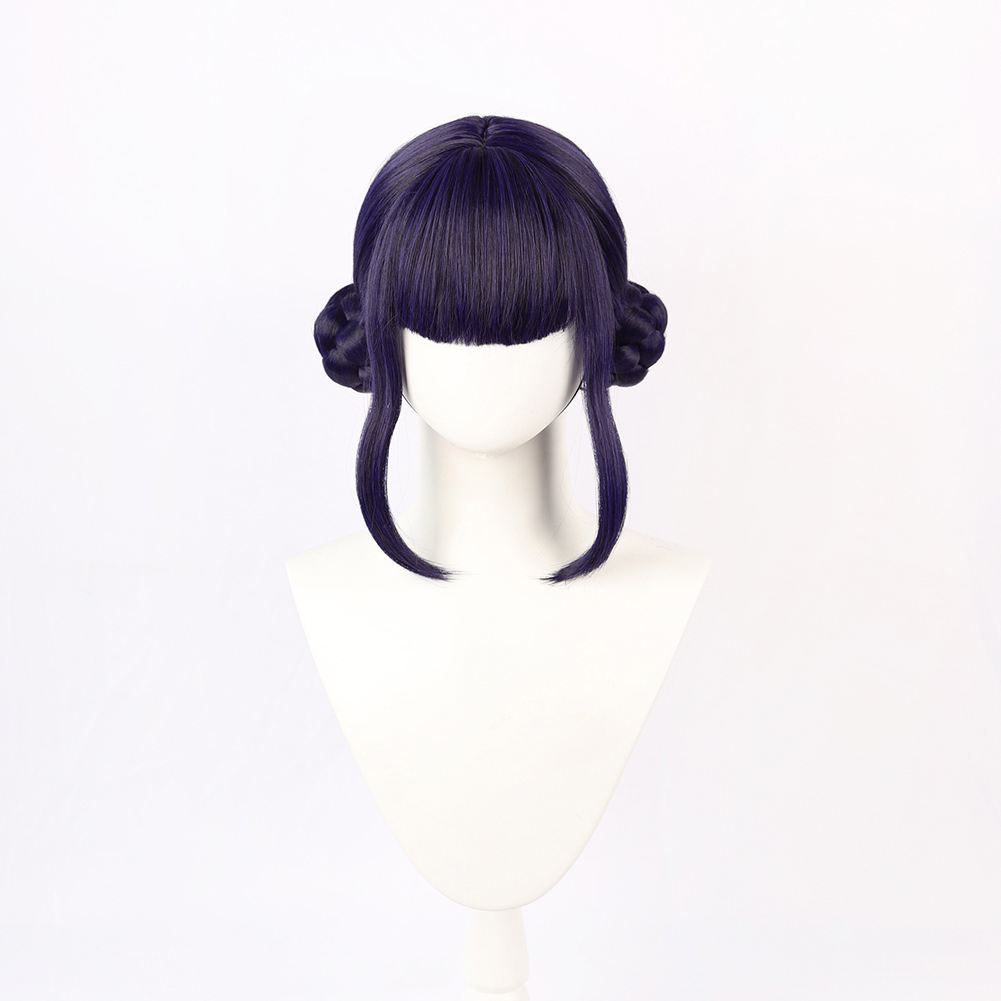 Kpop Demon Hunters Zoey Black Wig Heat Resistant Synthetic Hair Carnival Halloween Party