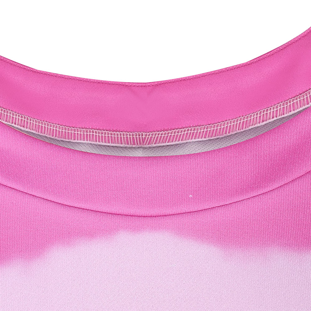 Kpop Demon Hunters Baby Saja Pink Printed Top Sweater Halloween Carnival Party Cosplay Costume