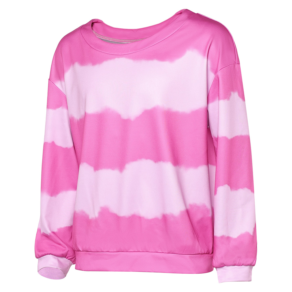 Kpop Demon Hunters Baby Saja Pink Printed Top Sweater Halloween Carnival Party Cosplay Costume