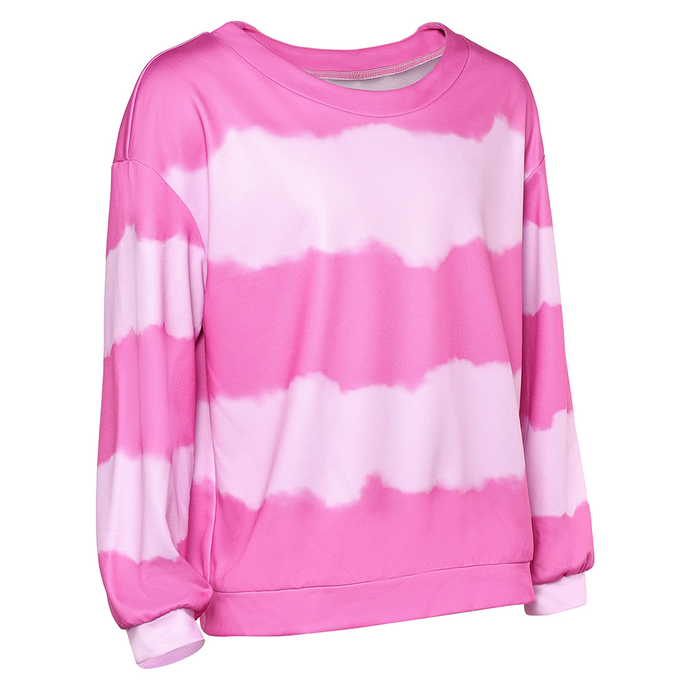 Kpop Demon Hunters Baby Saja Pink Printed Top Sweater Halloween Carnival Party Cosplay Costume