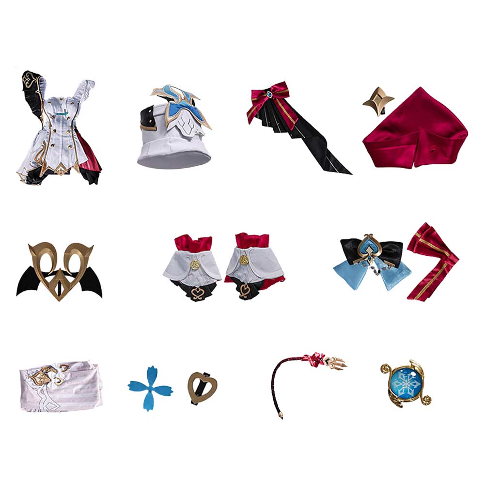 Genshin Impact Escoffier Fullset Outfits Halloween Carnival Cosplay Costume