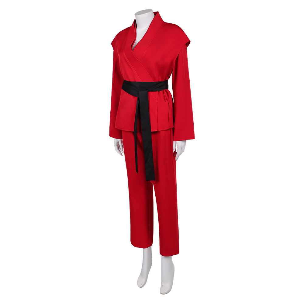 John Wick (2025) Eve Macarro Red Dojo Outfits Halloween Carnival Party Cosplay Costume