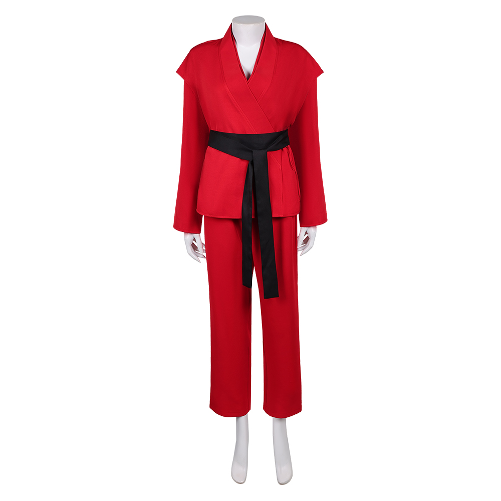 John Wick (2025) Eve Macarro Red Dojo Outfits Halloween Carnival Party Cosplay Costume