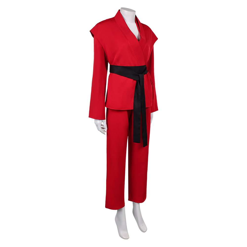 John Wick (2025) Eve Macarro Red Dojo Outfits Halloween Carnival Party Cosplay Costume