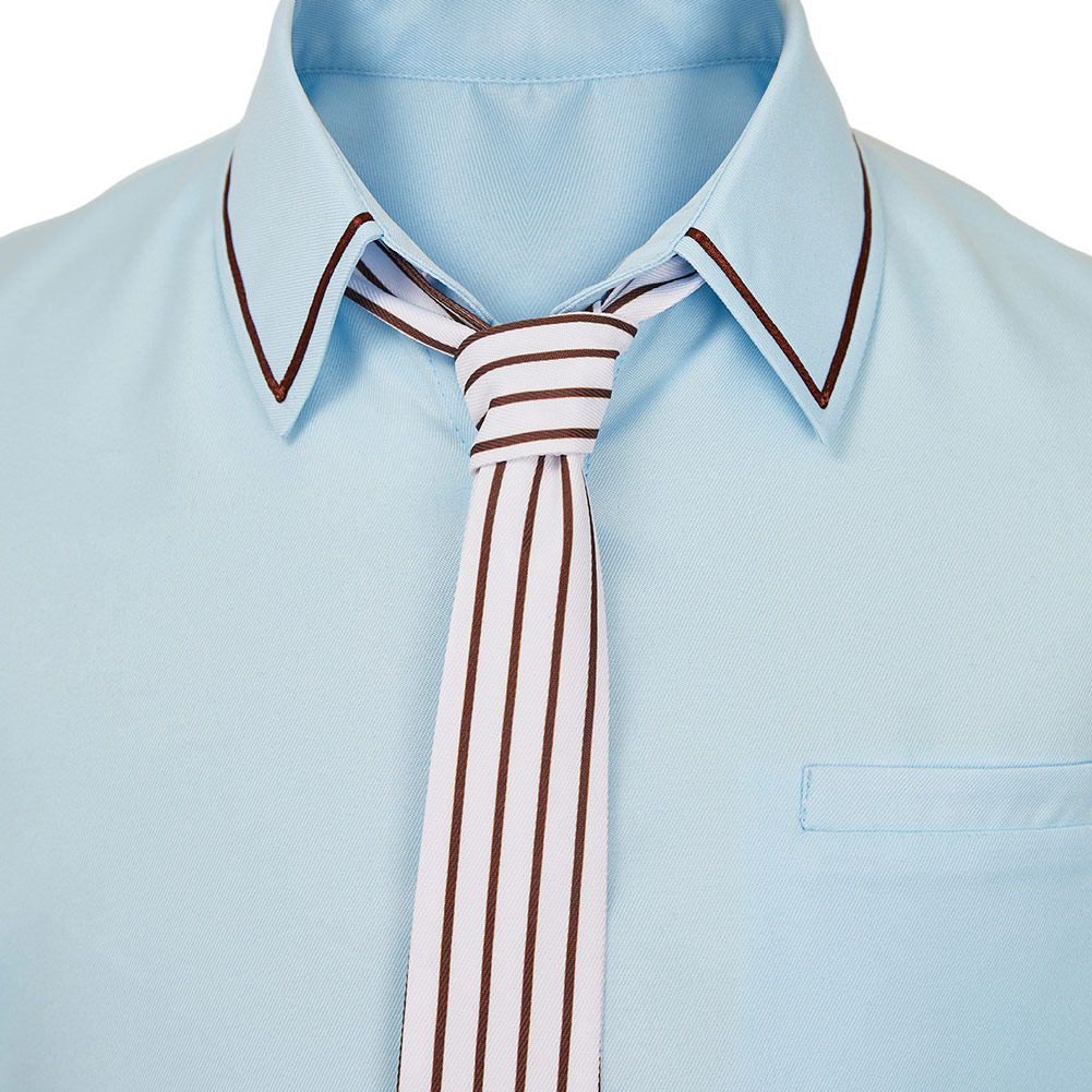 Toilet-bound Hanako-kun Hanako-kun Blue Shirt Top Outfits Halloween Carnival Cosplay Costume